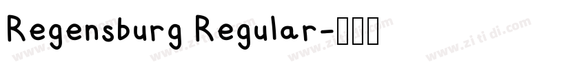 Regensburg Regular字体转换